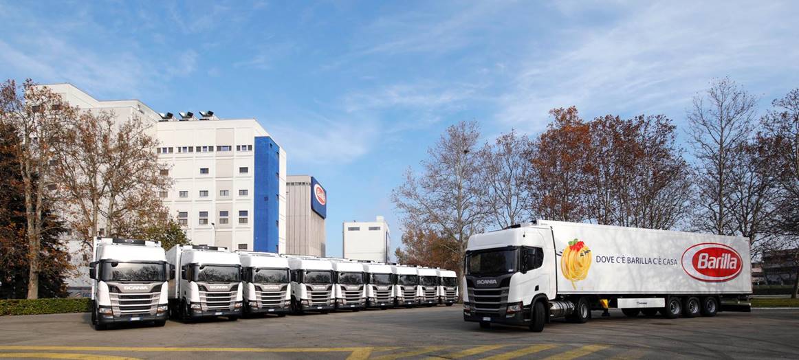 Logistica sostenibile: nuovi camion LNG Scania per Barilla