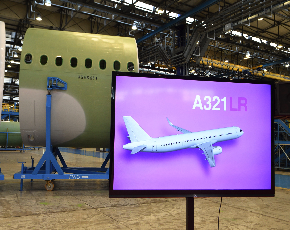 Leonardo: consegnata ad Airbus la prima sezione di fusoliera dell’A321 LR
