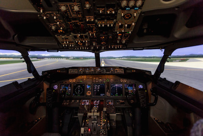 A Malpensa il simulatore di volo del Boeing 737-800