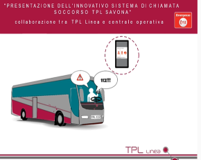 TPL Linea: collaborazione con 112 per chiamate di soccorso dei conducenti di mezzi pubblici