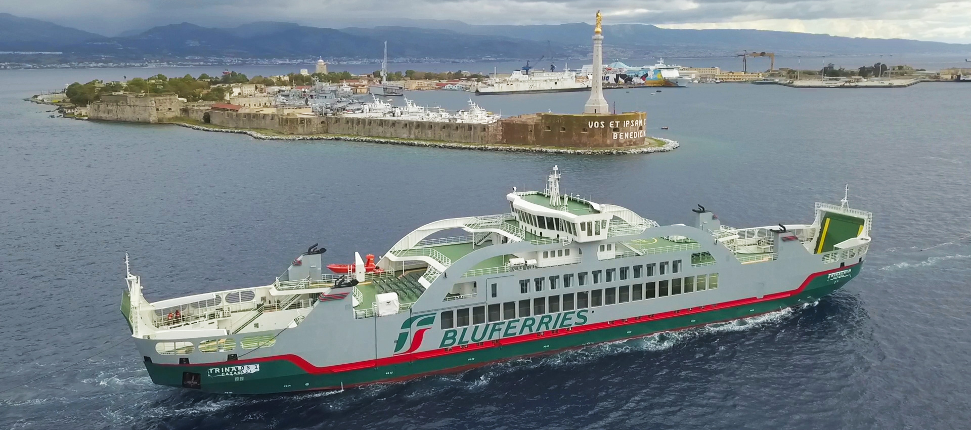 Trasporto Marittimo, Fs Italiane inaugura la nuova nave Trinacria in servizio nello Stretto di Messina