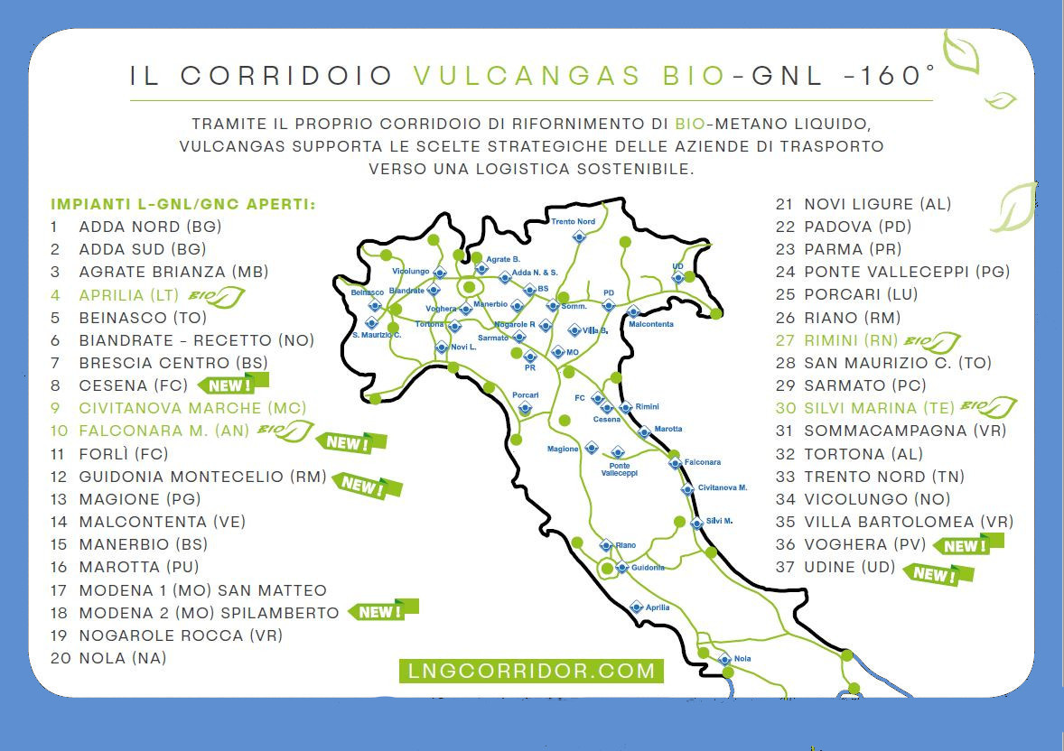 Sostenibilità: prosegue l’impegno di Vulcangas nella distribuzione di Gnl e Bio Gnl