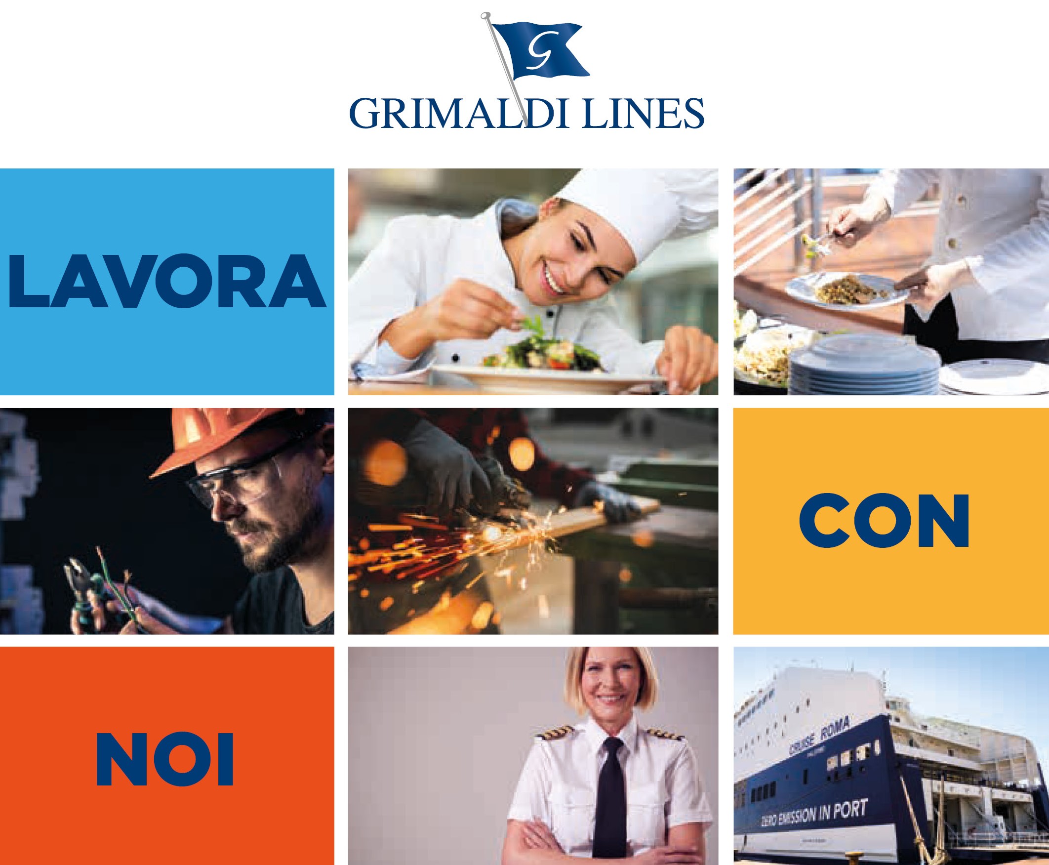 Lavorare a bordo della navi Grimaldi: selezioni a Napoli e Palermo il 13 e 14 dicembre