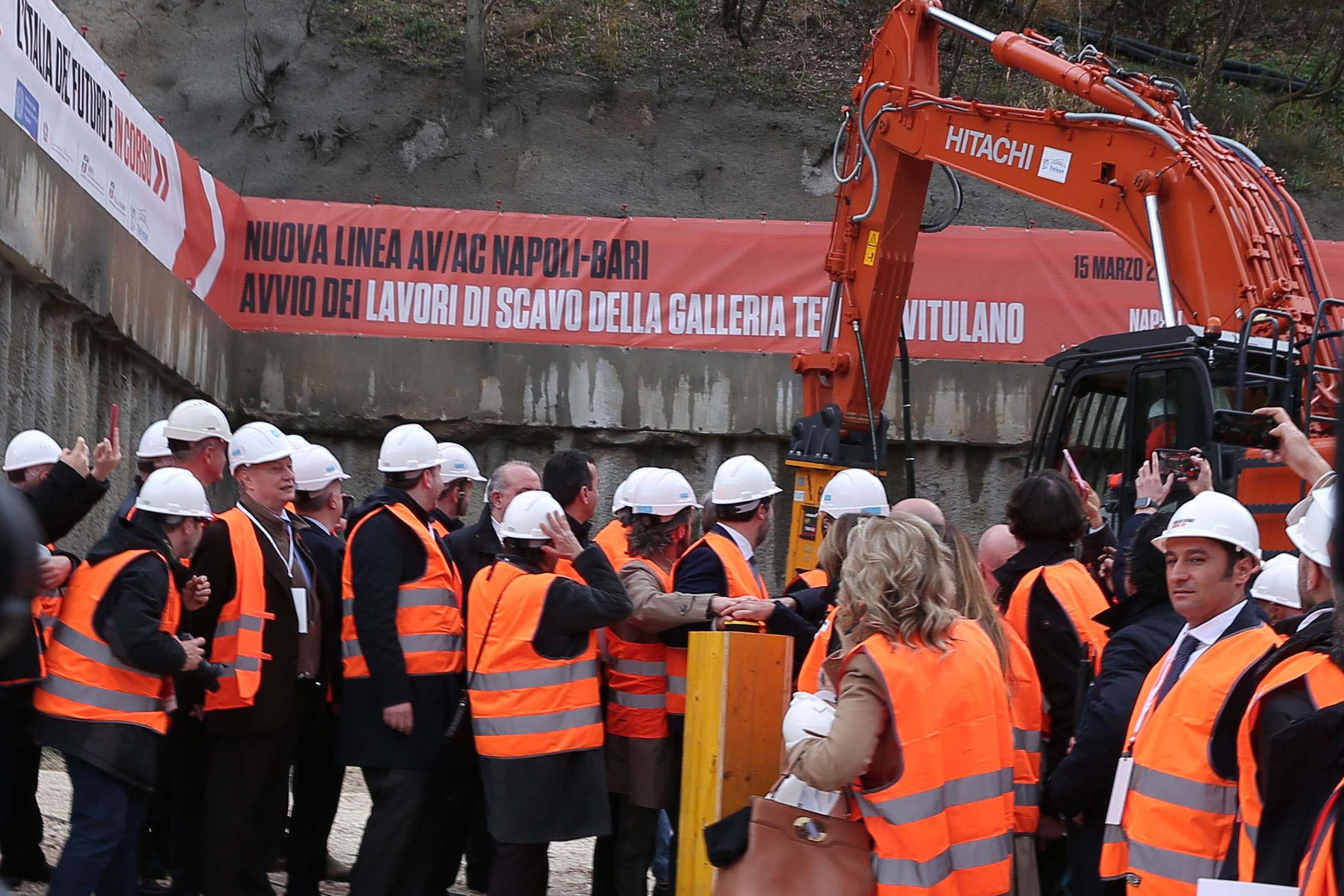 Nuova linea alta velocità Napoli-Bari: inaugurato lo scavo delle gallerie sulla tratta Telese-Vitulano