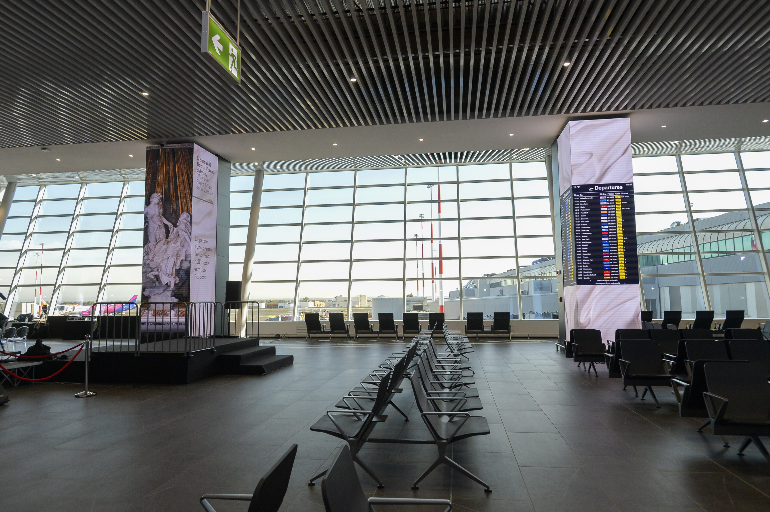 Fiumicino: pronta la nuova area di imbarco del Terminal 1