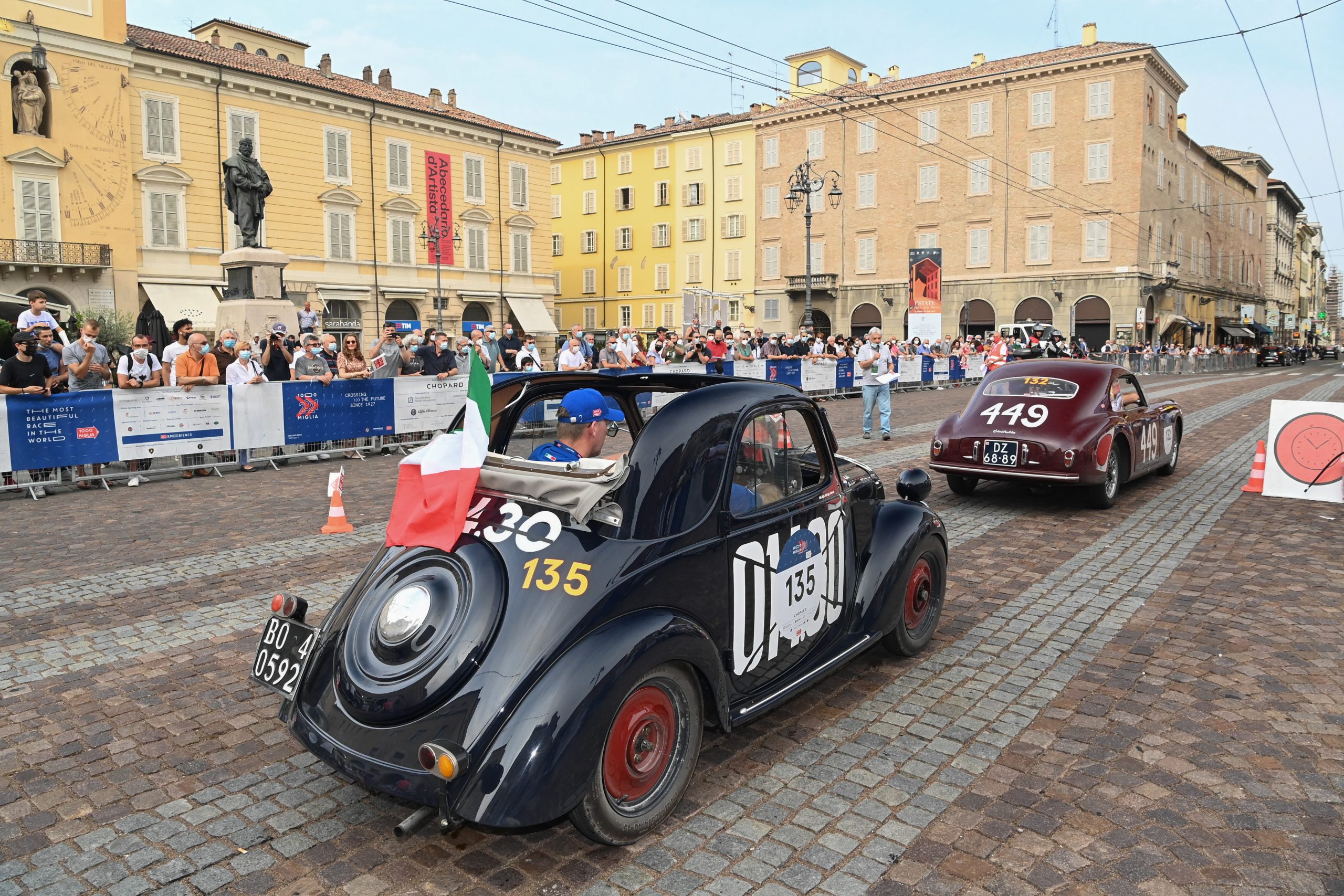 Mille Miglia.  Parma le strade chiuse il 15 giugno