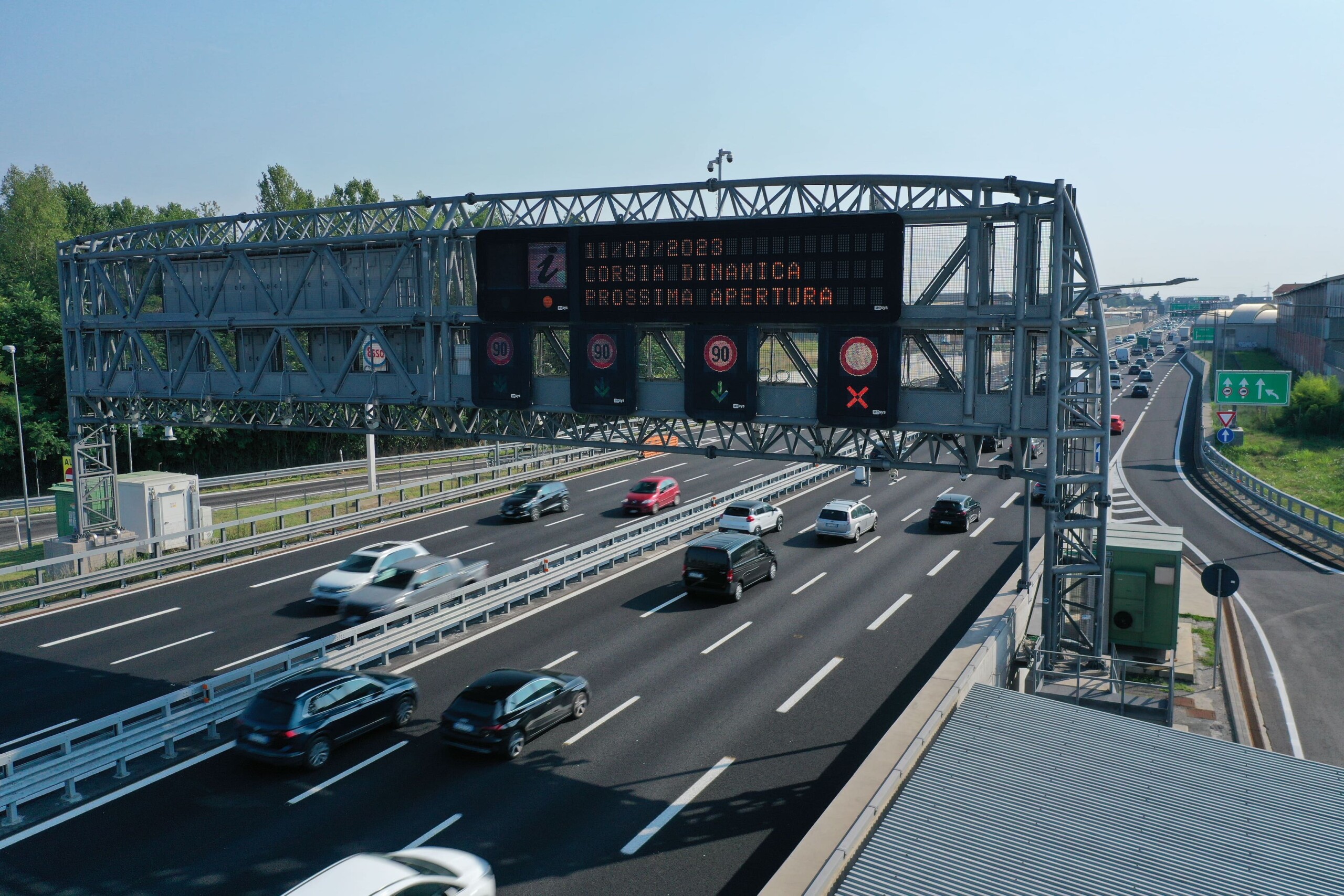 Aperta al traffico la quarta corsia dinamica sull’autostrada A4