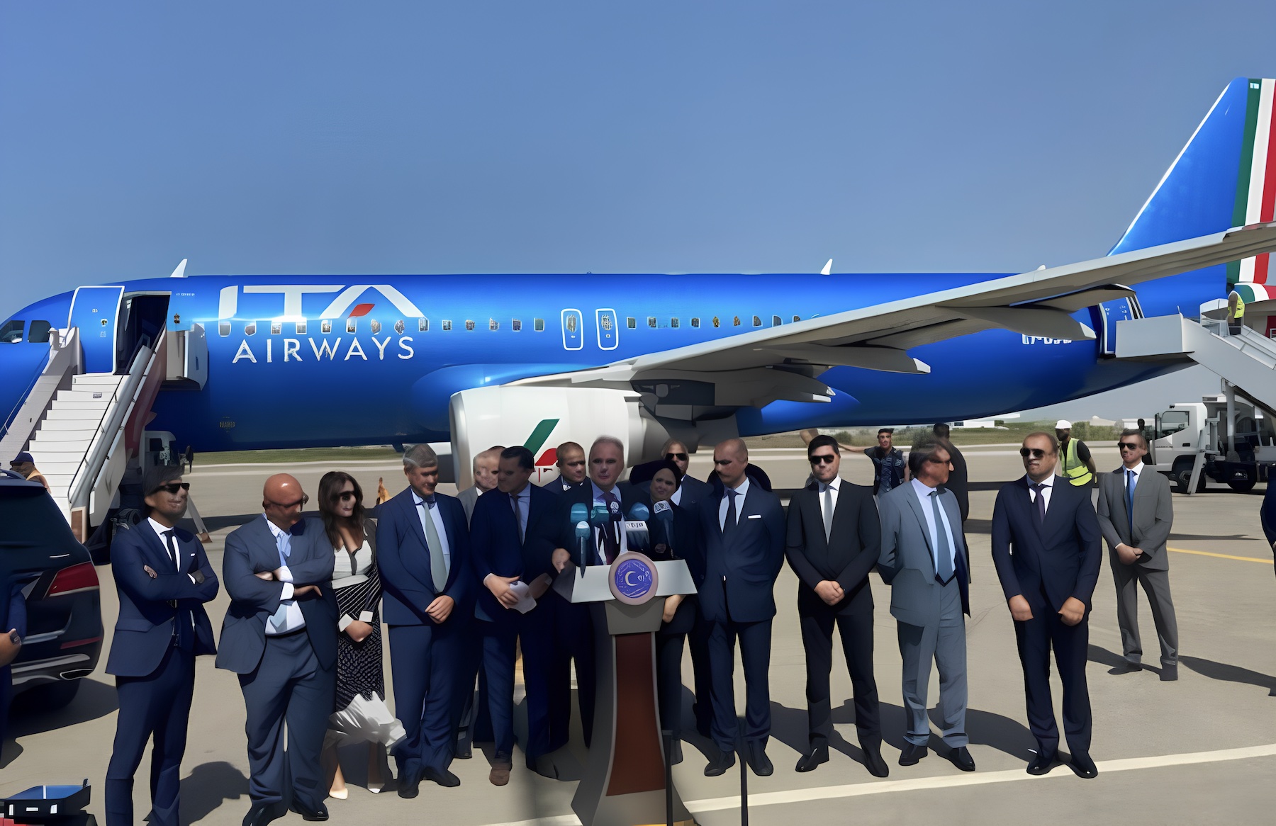 ITA Airways: atterrato il primo volo aereo di collegamento commerciale diretto, tra Italia e Libia, dopo 10 anni