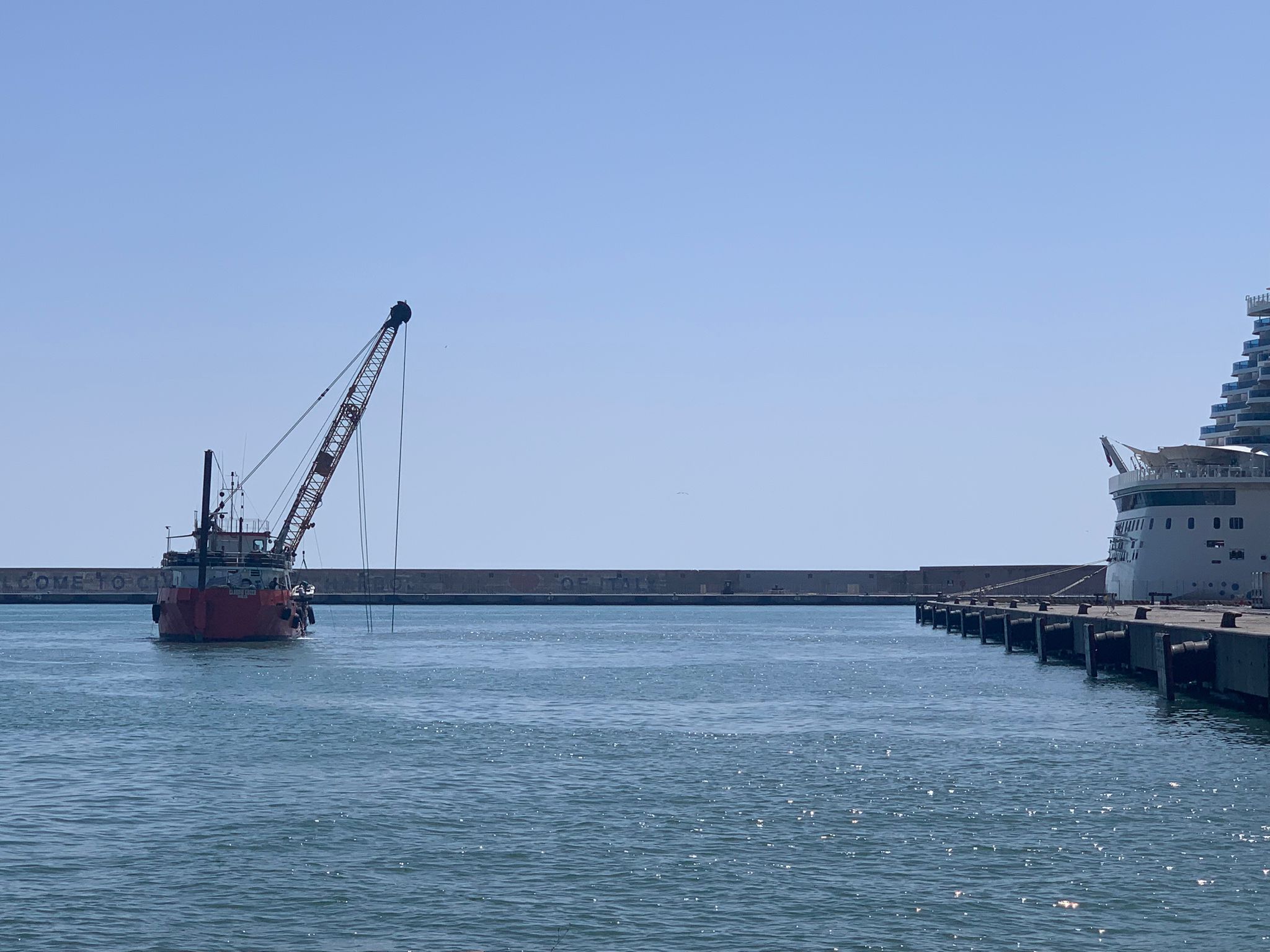 Dragaggi al porto di Civitavecchia: avviati lavori di manutenzione