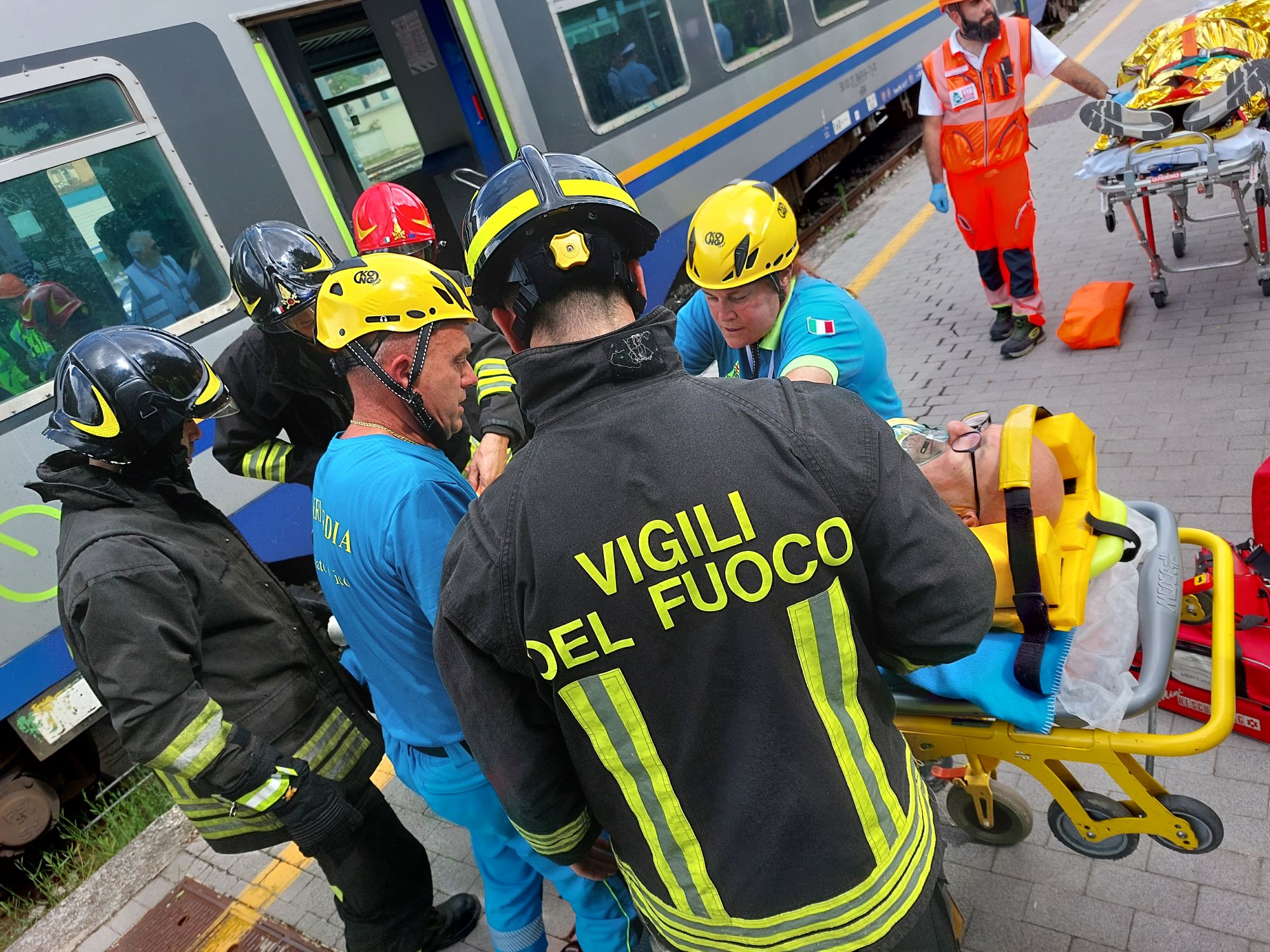 Esercitazione alla stazione di Foligno: verificate le procedure di emergenza