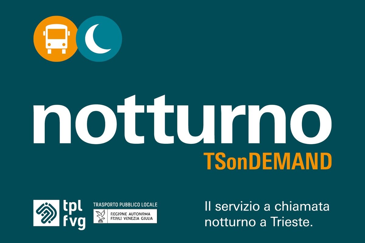 Nuovo servizio notturno a chiamata per il trasporto pubblico di Trieste
