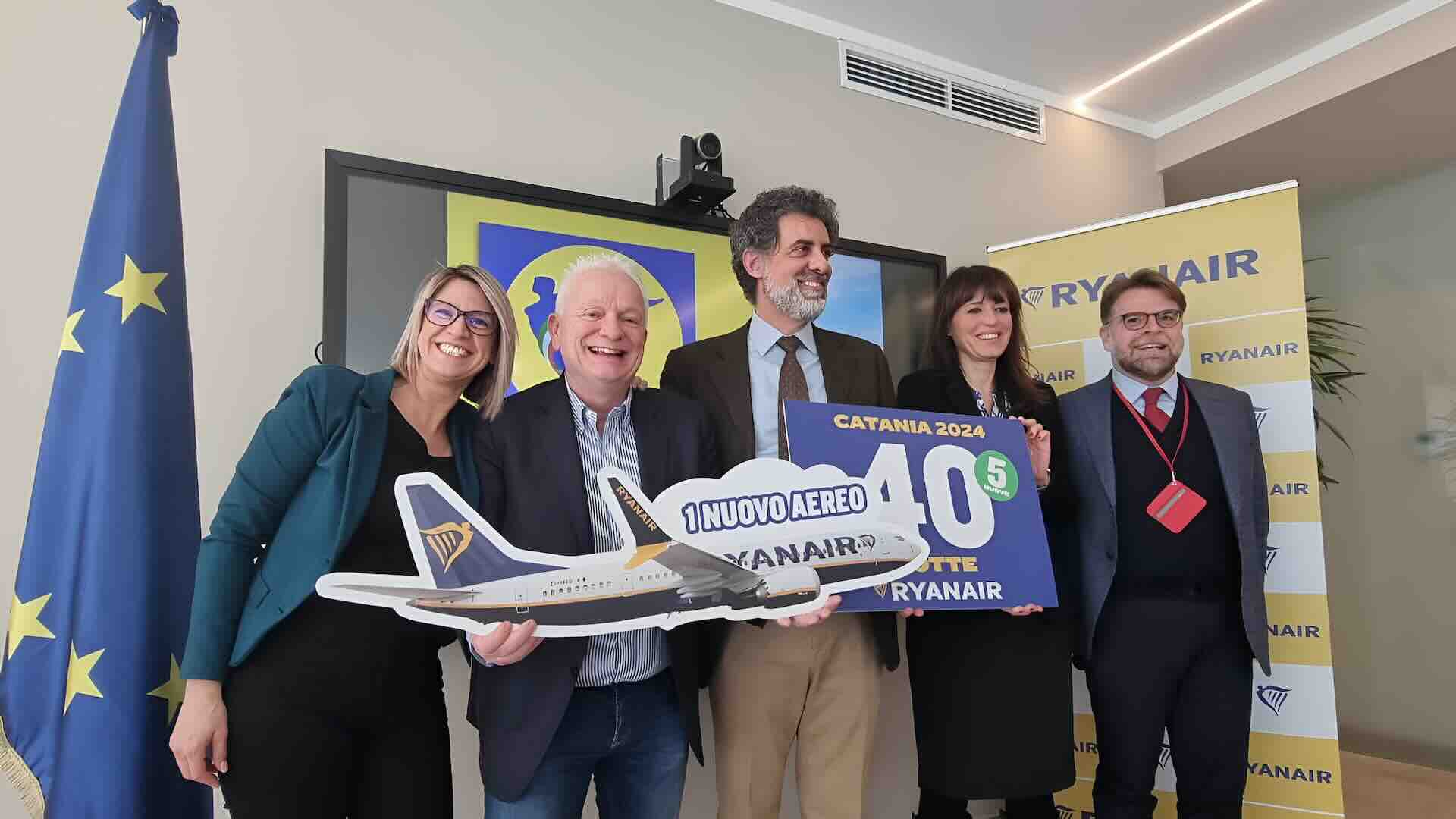 Ryanair nuovi voli e posti di lavoro all’aeroporto di Catania per l’estate 2024