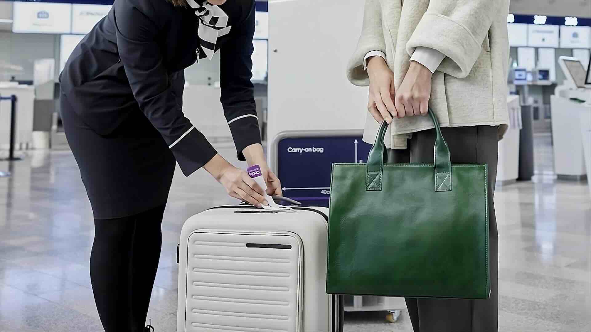 Bagaglio a mano e passeggeri pesati prima del volo