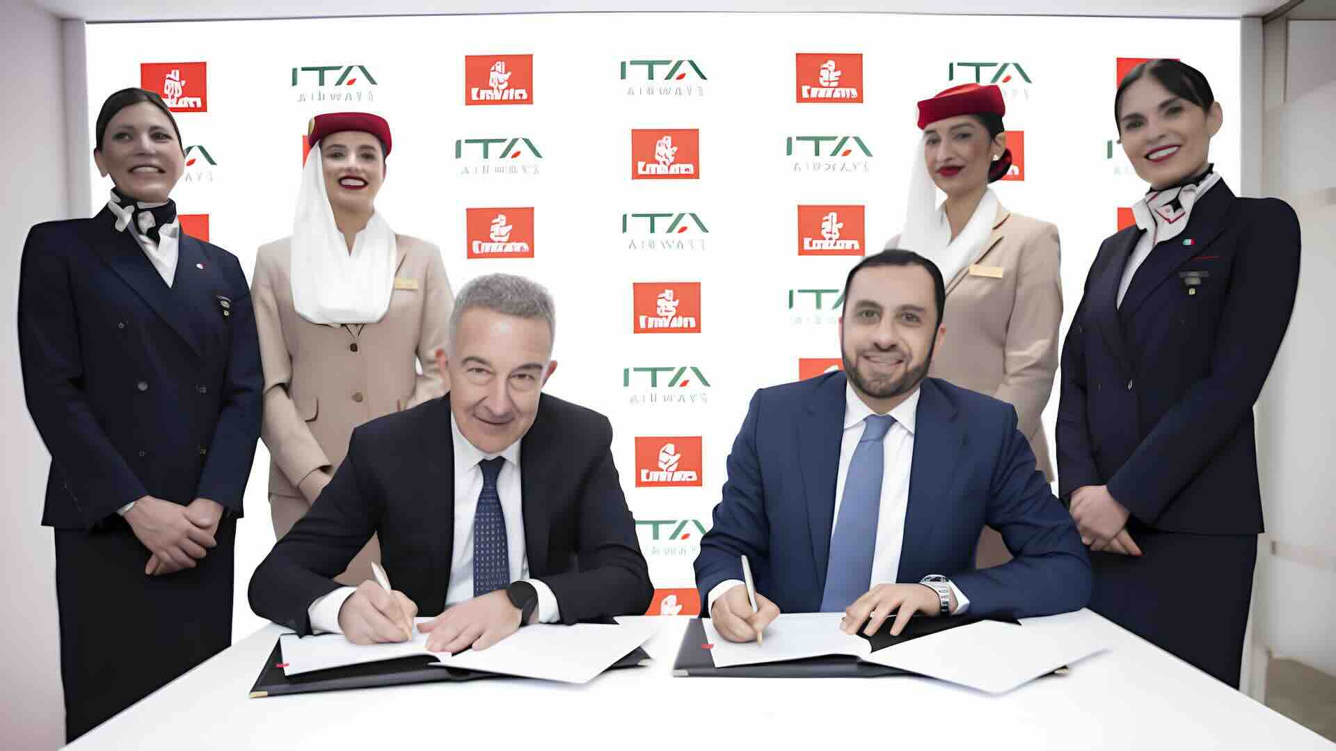 ITA Airways e Emirates: siglato un accordo di codeshare per i voli Italia-Dubai