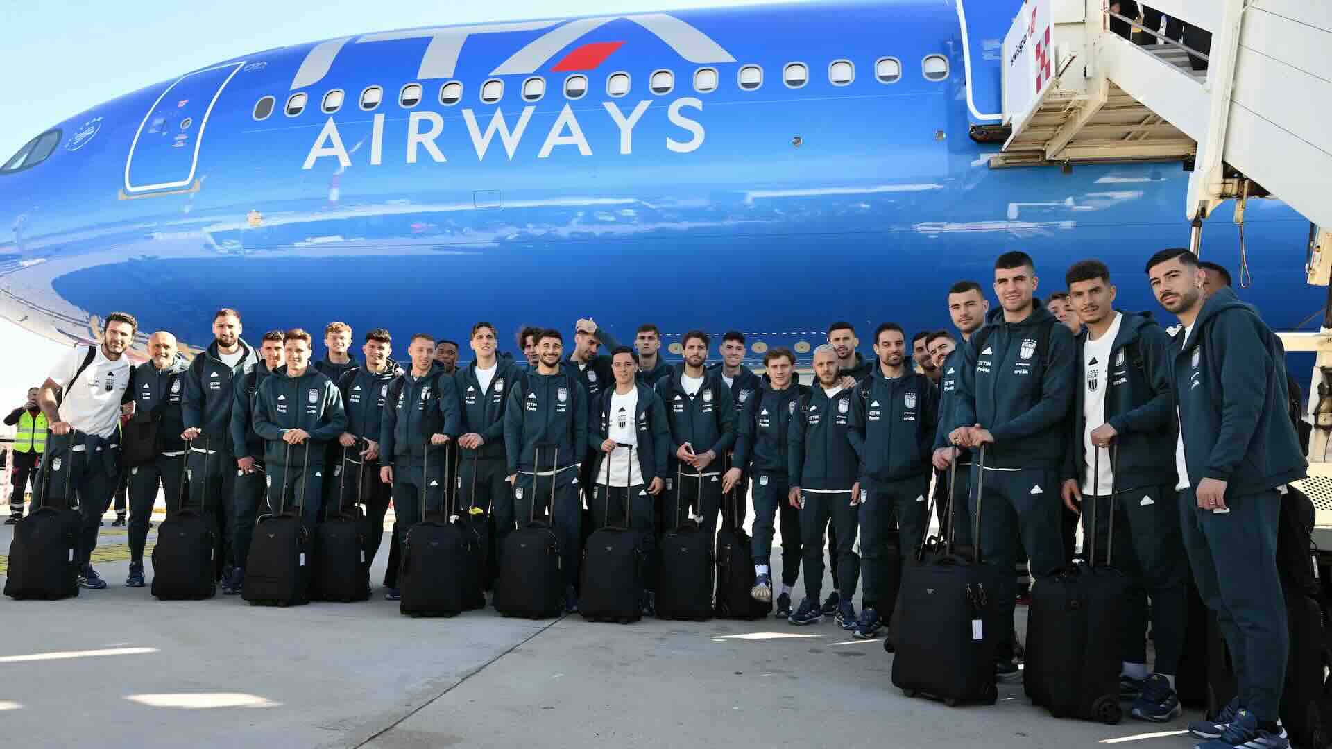 La nazionale calcio Azzurri vola negli Stati Uniti con ITA Airways