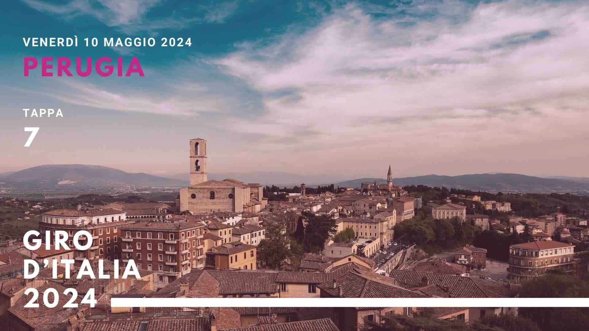 Giro d’Italia a Perugia strade chiuse